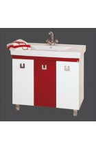 Эллада - 75 Тумба прямая комб. красная эмаль П-Элл01075-261Пр Эллада - 75 Тумба прямая комб. красная эмаль П-Элл01075-261Пр