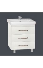 Эмилия -60 Тумба напольная с 3 ящ белая П-Эми01060-0113Я