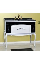 Флоренция - 100 Тумба бело-черная Л-Фло01100-231 Флоренция - 100 Тумба бело-черная Л-Фло01100-231