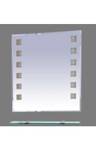 Эллада - 75 Зеркало с красной полочкой (свет) П-Элл03075-Св Эллада - 75 Зеркало с красной полочкой (свет) П-Элл03075-Св