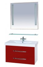 Эмилия -90 Тумба подвесная красная П-Эми01090-041По