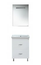 Калипсо 60 Тумба с 2-мя ящиками белая Э-Кап01060-012Я