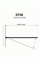 Душевая перегородка Domustar EF06 распашная (80x200)