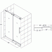 Душевая дверь Domustar EF11 раздвижная (150x195)
