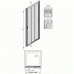 Душевая дверь Domustar EF17 раздвижная (130x195)