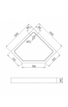 Душевой поддон Gemy ST11T